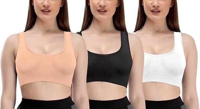 Womens Multicolor Air Bra- (Pack of 3)